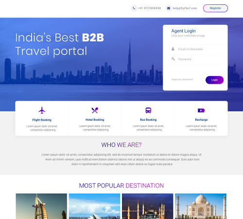 B2B Travel Portal